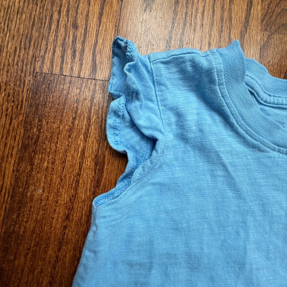 Primary Ruffle Flutter Sleeve Tee 5 - Picture 3 of 5